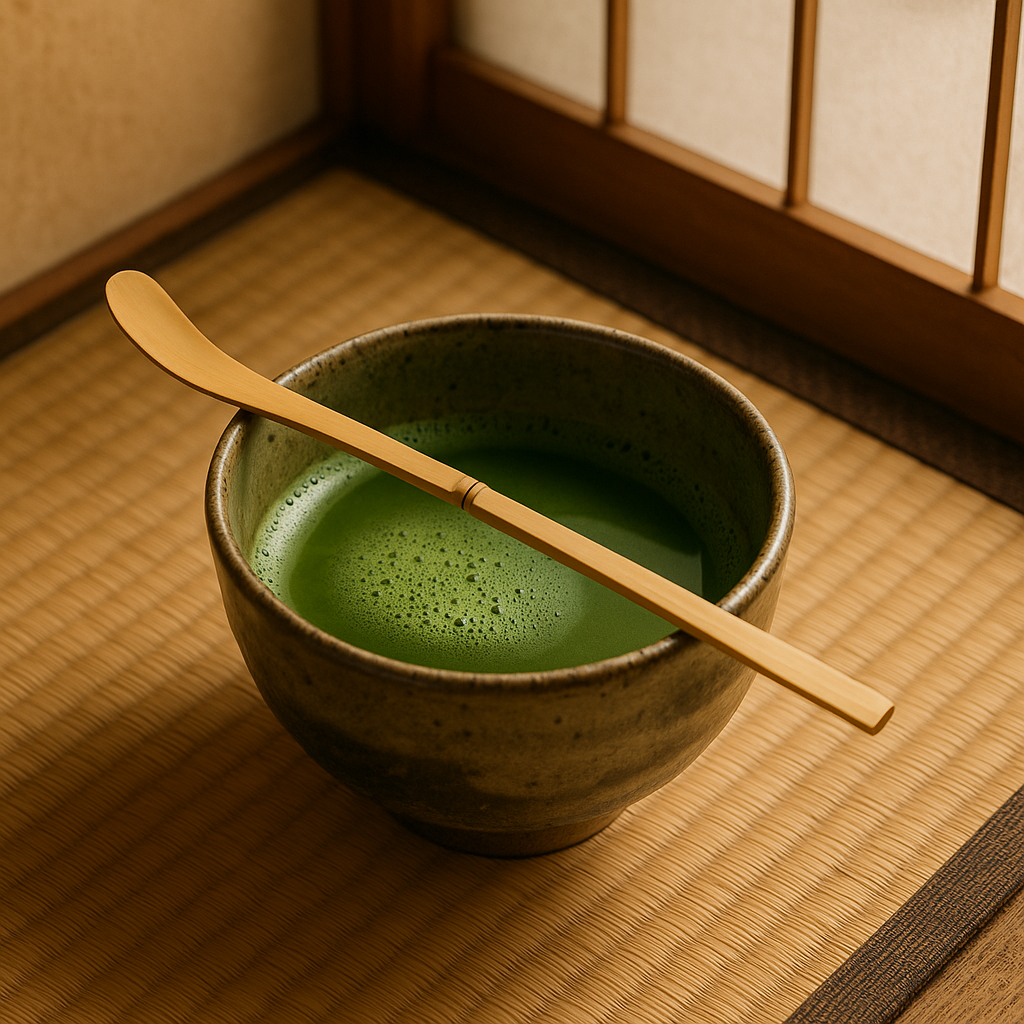 Бамбукова лъжичка за матча-Chashaku Noodecaf